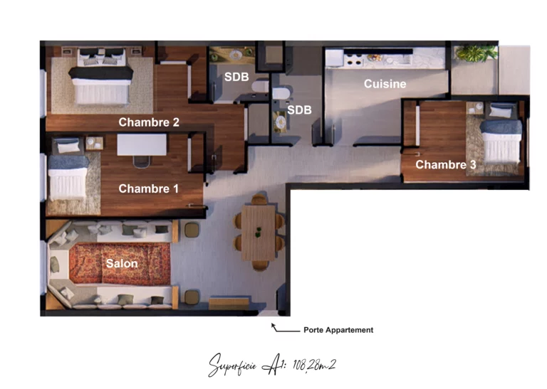 Apartement A1 - Maison Mazagan 3