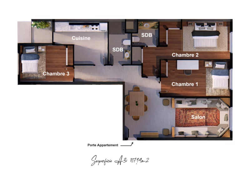 Apartement A3 - Maison Mazagan 3