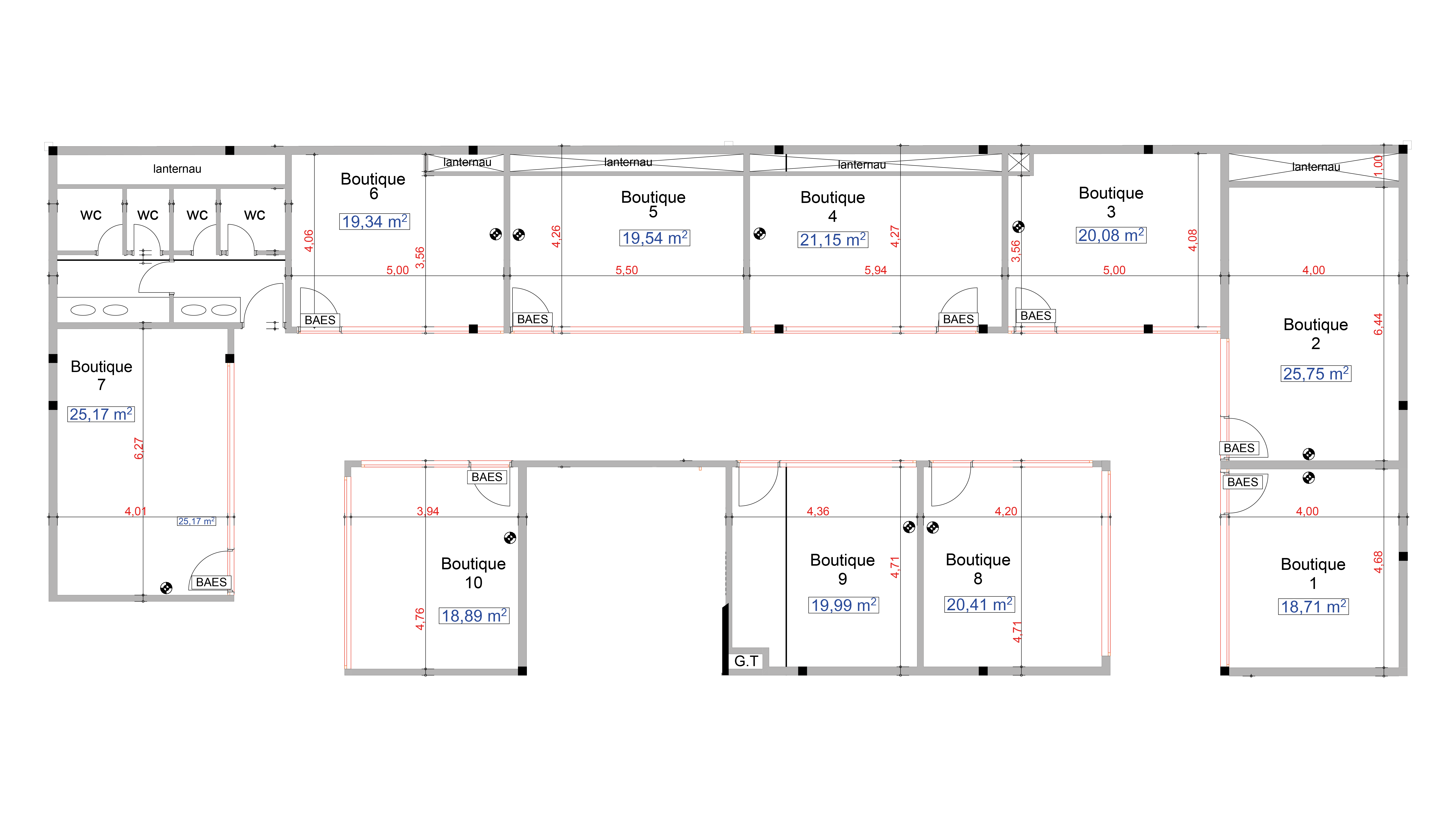 Plan Boutique - Galerie Mazagan